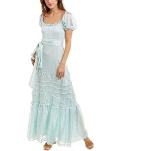 Love Shack Fancy Sidonie Dress Light Blue